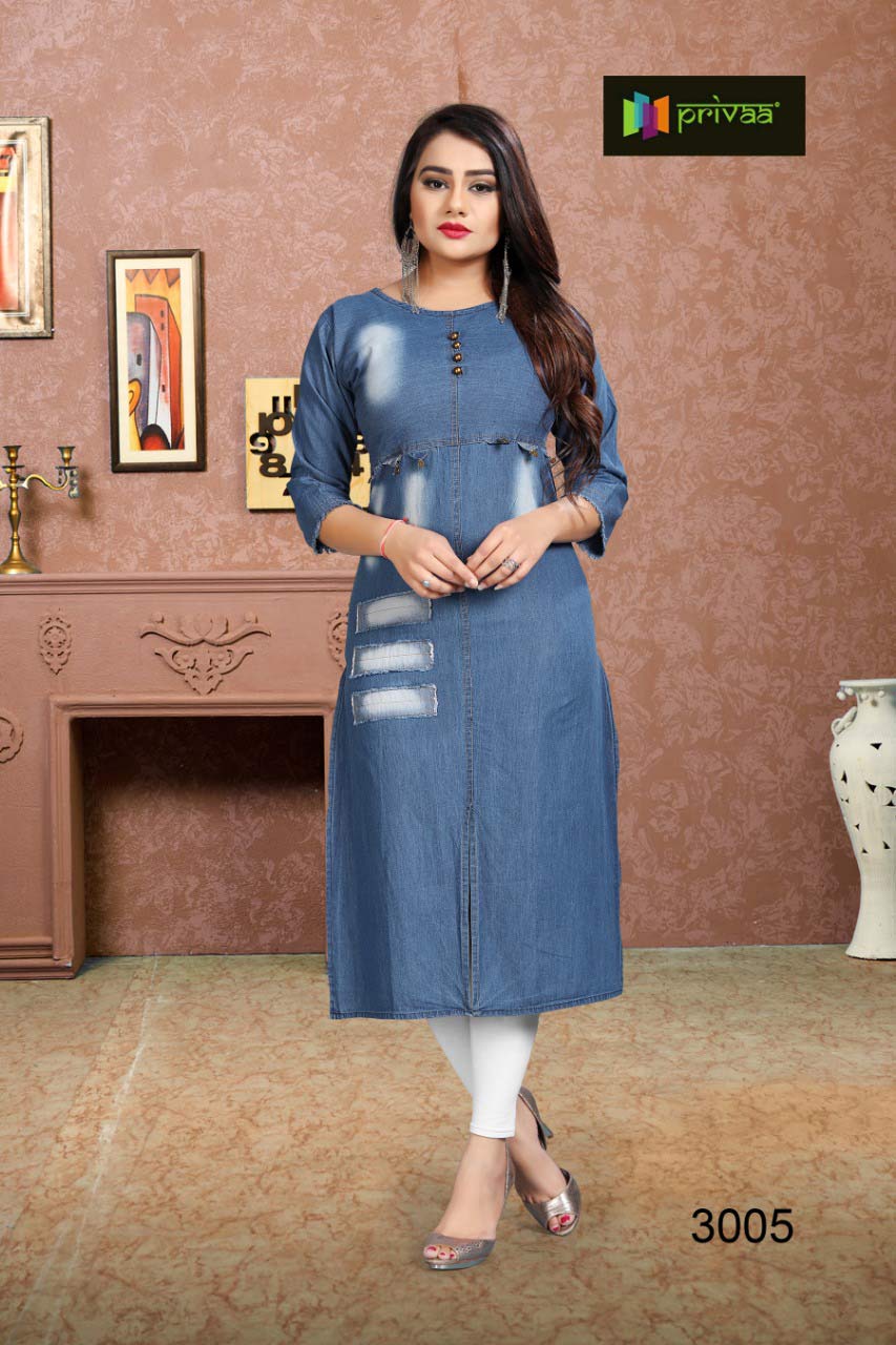 Chokidar Vol-3 Privaa Applica Design Denim Kurti Chokidar Vol-3 Privaa Applica Design Denim Kurti